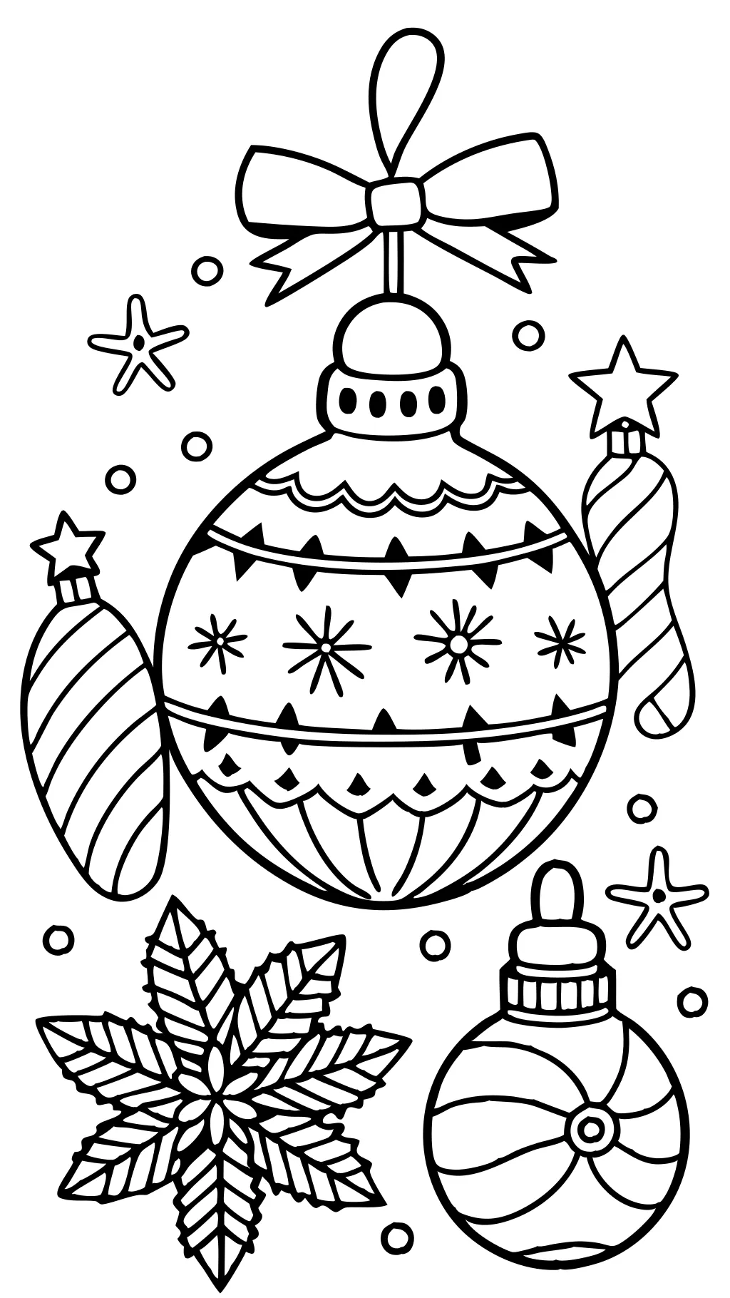 coloring pages of christmas ornaments